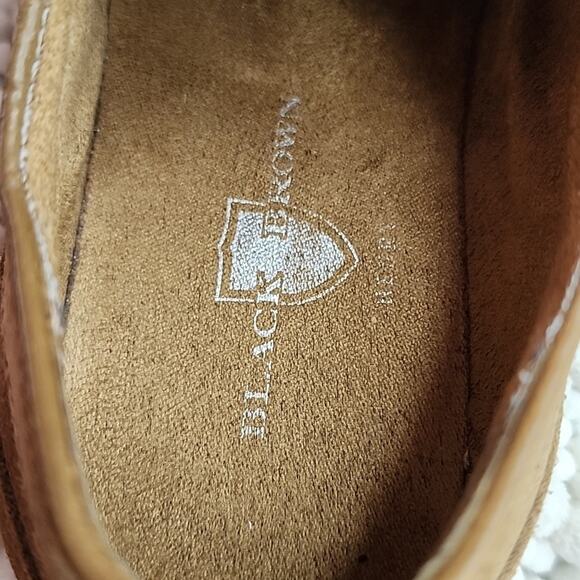 BLACK BROWN 1826 BOONE SUEDE OXFORDS WINGTIP MENS SIZE 8.5 NICE ELEGANT SHOES - Picture 5 of 16